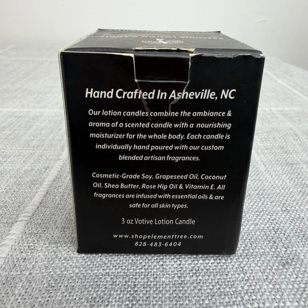 Element Tree Essentials Lotion Lookout Mountain Candle‎ 3oz Votive